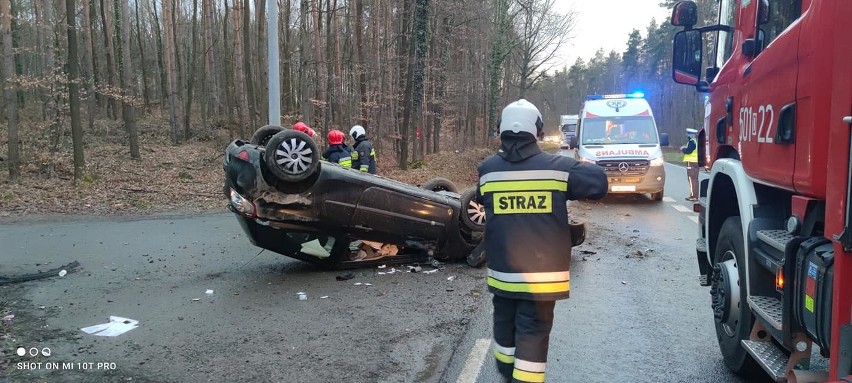 Wypadek w Miłochowicach 13.03.2021