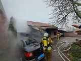 Duży pożar w gminie Chełmno. Straty oszacowane na ćwierć miliona złotych - zdjęcia