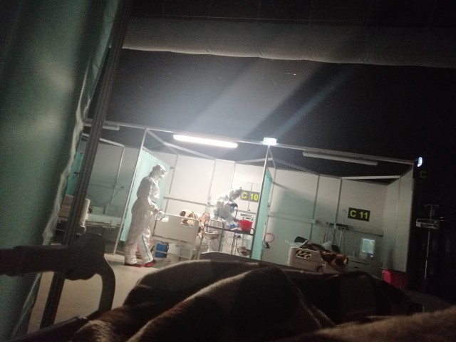 Jak wygląda leczenie COVID-19 w szpitalu tymczasowym w Katowicach? Czytelniczka DZ zrobiła zdjęciaZobacz kolejne zdjęcia. Przesuwaj zdjęcia w prawo - naciśnij strzałkę lub przycisk NASTĘPNE