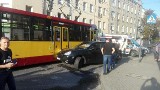 Porsche uderzyło w tramwaj na ulicy Limanowskiego