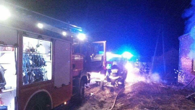 Do pożaru budynku w Bobrownikach w gminie Głowaczów doszło 1 stycznia.