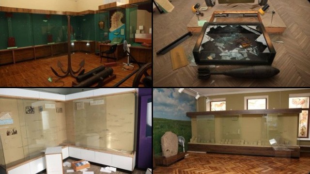 Podczas okupacji rosyjskie wojsko splądrowało muzeum krajoznawcze w Chersoniu. Wywieźli większość eksponatów