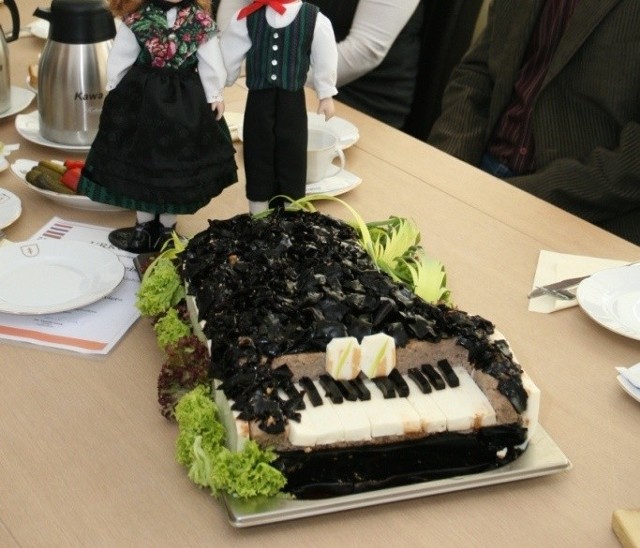 Tak wyglądał tort mięsny, który odniósł sukces na targach w Plauen w Niemczech. fot. Ł. Zarzycki