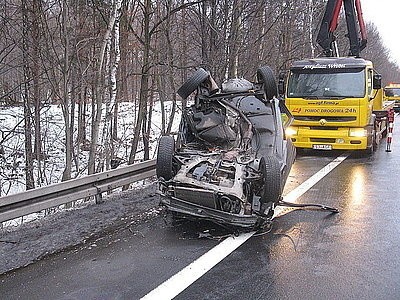 Wypadek w Katowicach na DK86