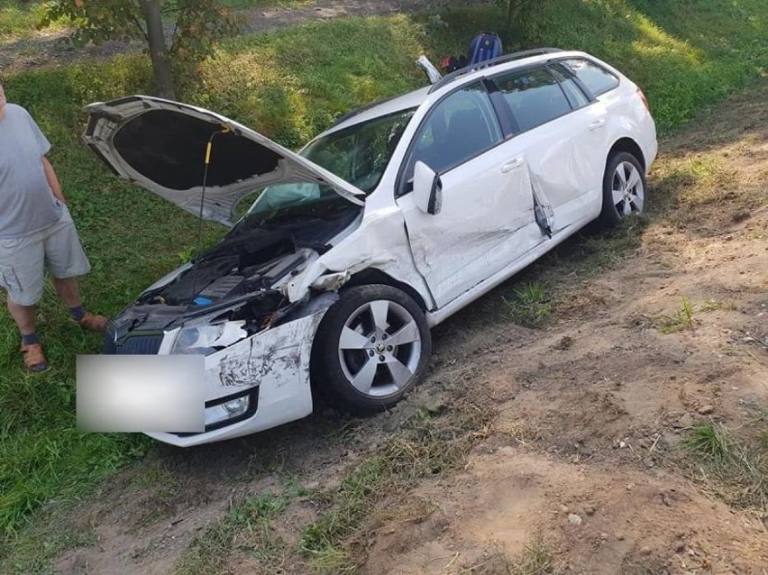 Wypadek w Królewie na DK 22 w powiecie malborskim [07.09.2018] Jedna osoba poszkodowana. Zderzenie 3 samochodów na DK 22. Utrudnienia  