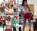 Mundial 2018: Marta Barczok podczas meczu Polski z Kolumbią skupiała uwagę fotoreporterów. Kolejna Polka może zostać miss mundialu [GALERIA]