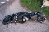 Głęboczyzna: Motocyklista uderzył w ciągnik (zdjęcia)