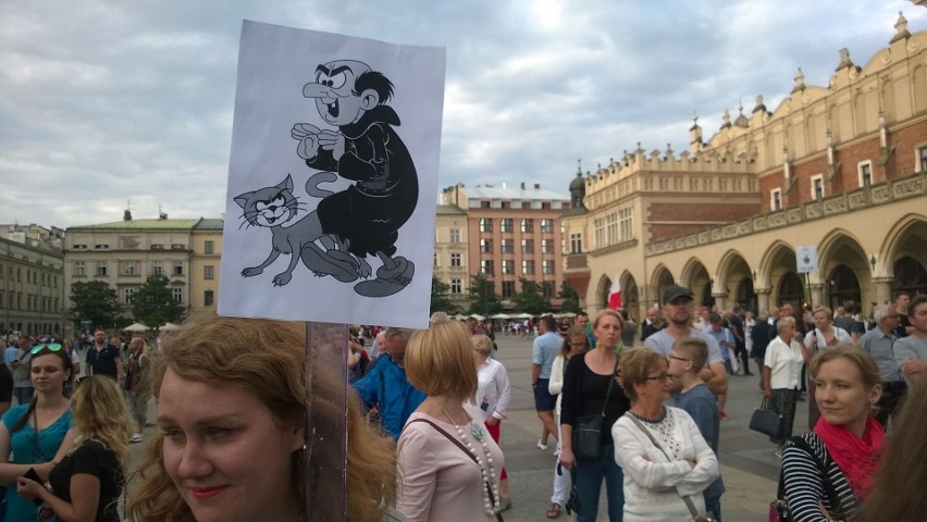 24 lipca 2017. Protest w obronie niezależności sądów na...