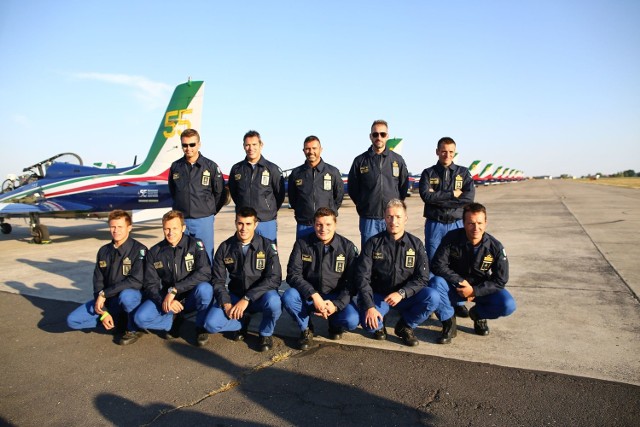 Włoska ekipa Frecce Tricolori przyleciała już na Air Show Radom 2015.