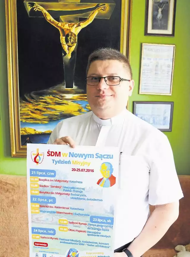 Ks. Janusz Faltyn, koordynator ŚDM w Nowym Sączu zachęca wszystkich do udziału w wydarzeniach Tygodnia Misyjnego