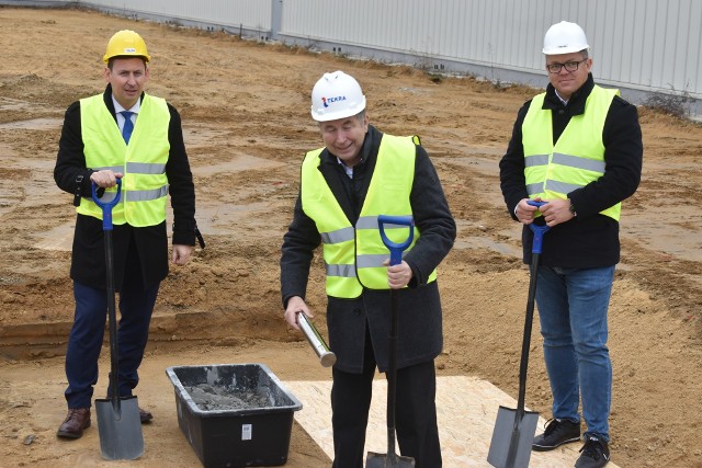 Oficjalne rozpoczęcie prac nad budową nowej hali zakładu Tekra w Gubinie.