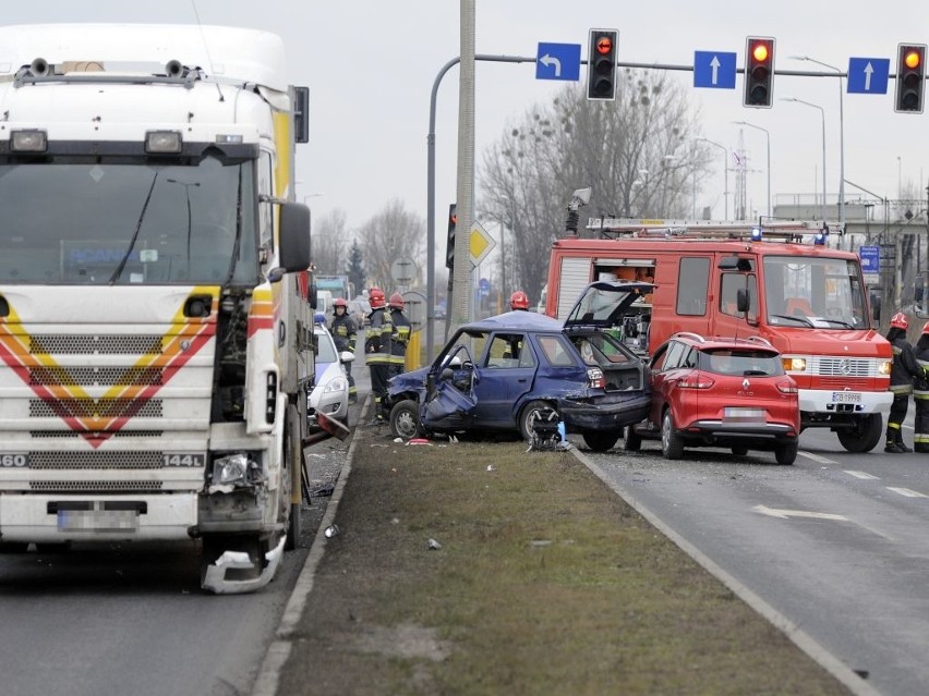 Wypadek na Kamiennej w Bydgoszczy.