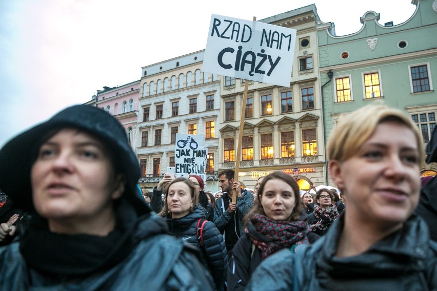 "Czarny protest" w Krakowie.