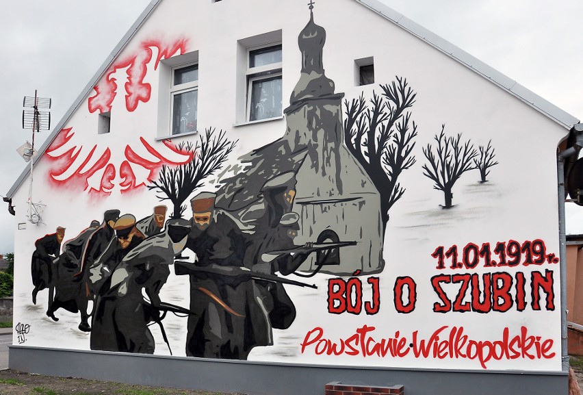 Mural na ul. Nakielskiej w Szubinie upamiętnia szturm wojsk...