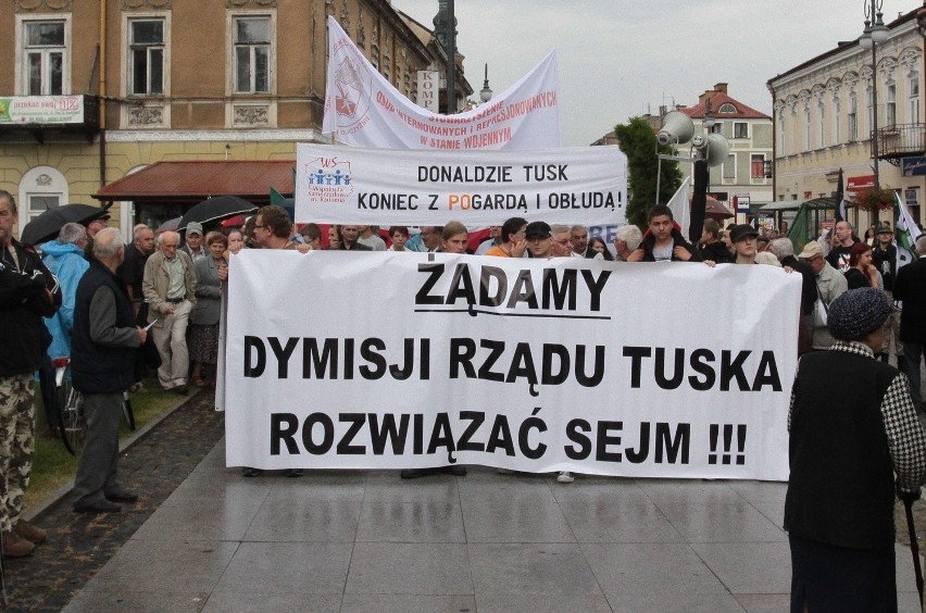 Antyrządowy protest w Radomiu