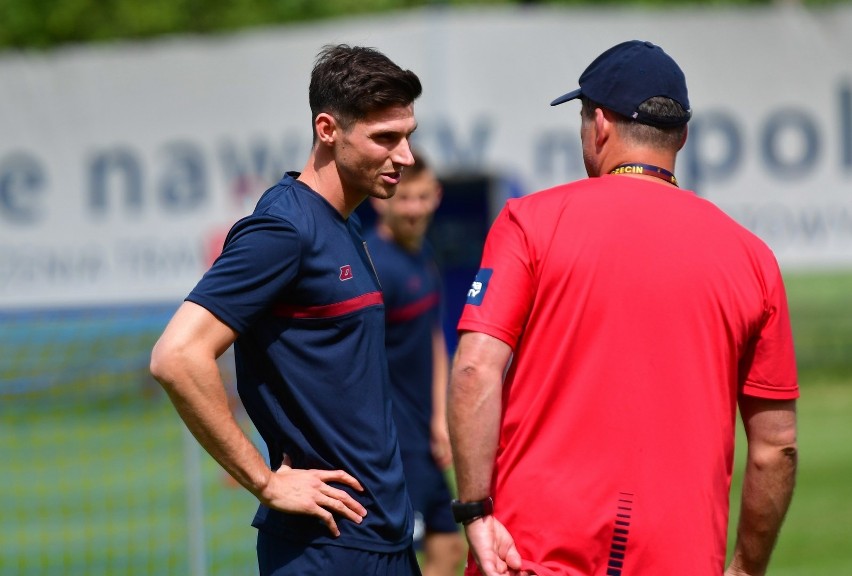 Pierwszy trening na boisku Pogoni Szczecin