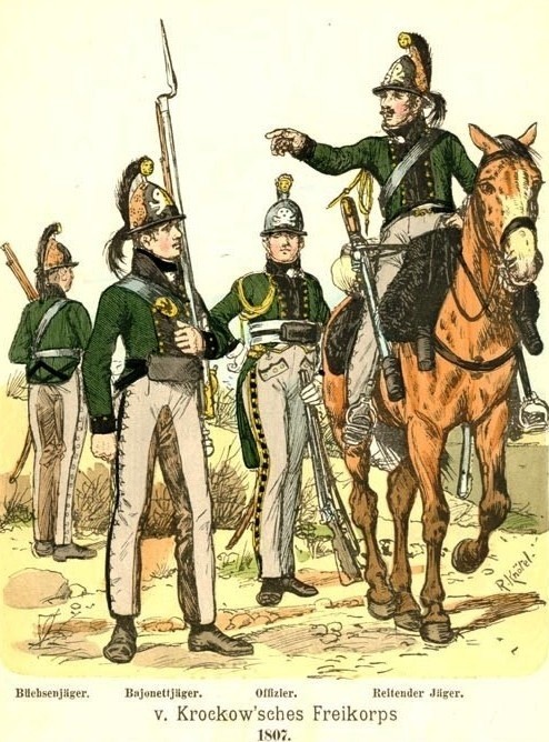 Tak wyglądali krokowcy, obrońcy Słupska w 1807 roku. 
