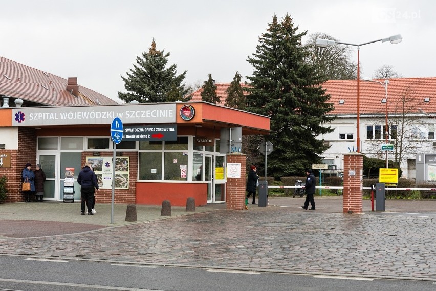Szpital przy ul. Arkońsakiej w Szczecinie.