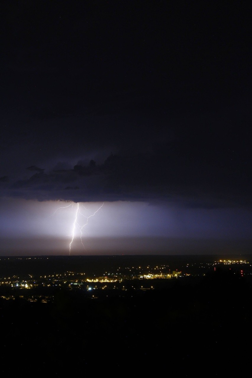 Burza, a wraz z nią zjawiskowy spektakl na tarnowskim niebie...