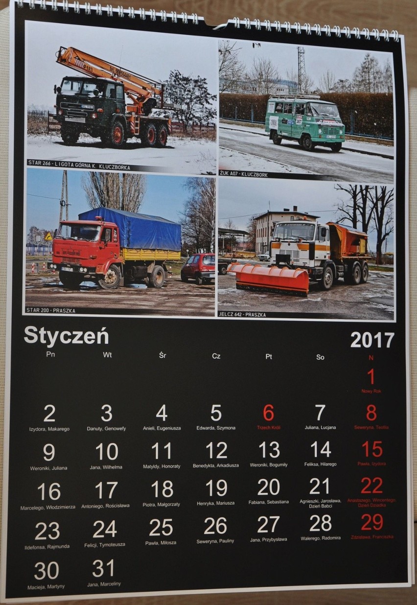 Kluczborski fotograf Łukasz Turek zrobił kalendarz ze...