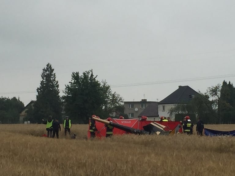 Katastrofa śmigłowca w Domecku pod Opolem. Na miejscu...