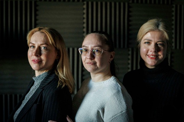 Viktoryia, Tatsiana i Olga działają w Klubie Kobiet Imigrantek