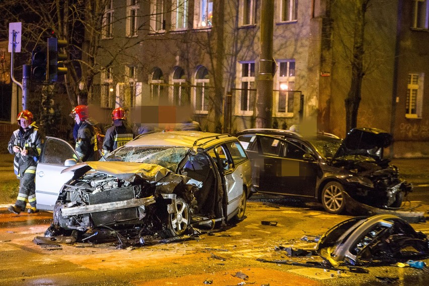 Poważny wypadek na ul. Zamkowej w Słupsku.