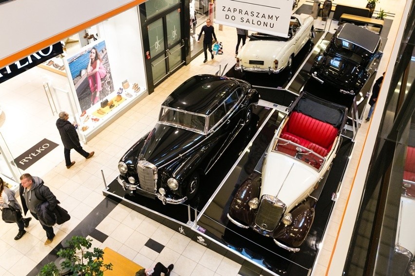 Zabytkowe samochody w Galerii Kaskada. Wystawa Mercedes-Benz [ZDJĘCIA]      