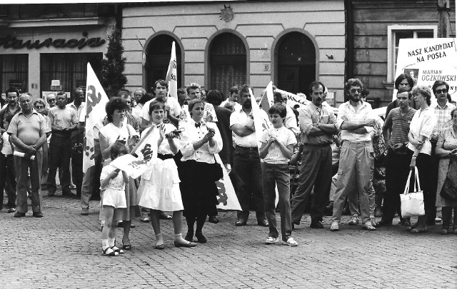 Grudziądz w latach 80. Stanisław Wajsgerber pierwszy z prawej (w ciemnych okularach)