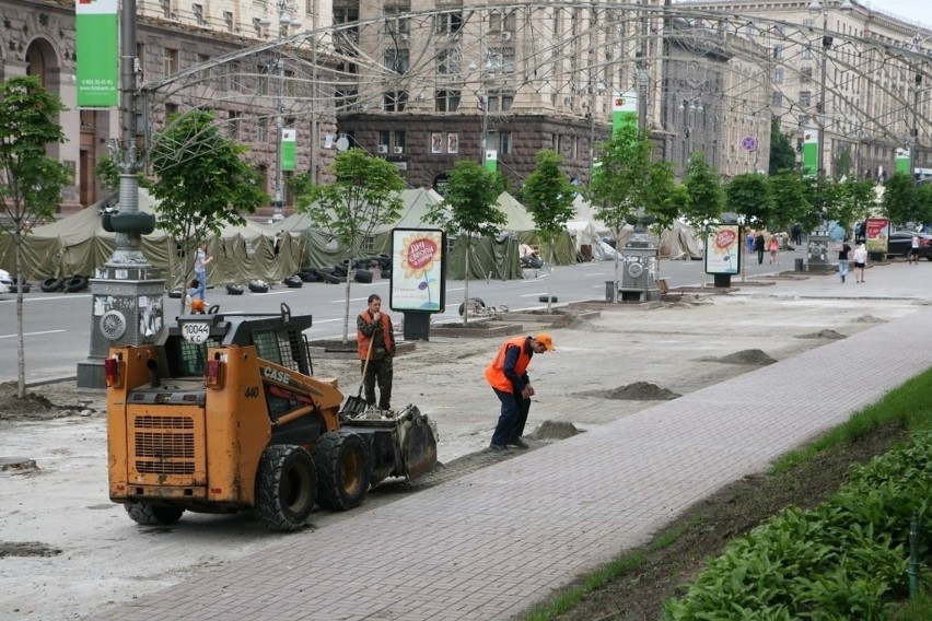 Ukraina: Majdan w Kijowie - krajobraz po rewolucji