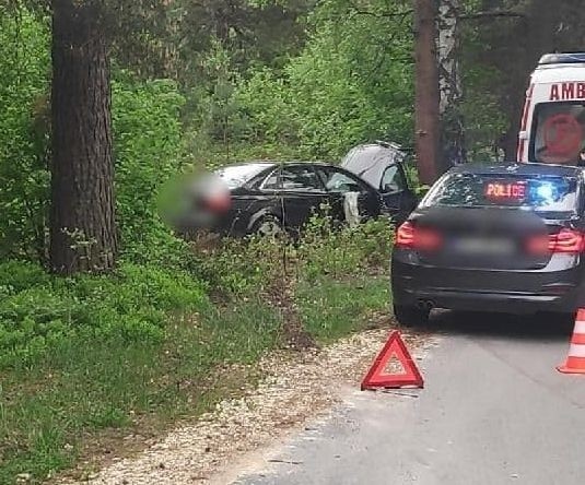 Na miejscu wypadku w miejscowości Wąsosz