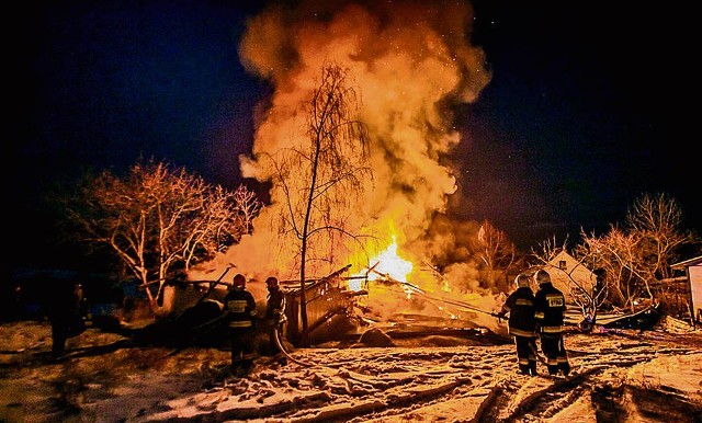 18 stycznia nad ranem wybuch gazu zniszczył dom w Starej Wsi