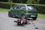 Potrącenie motorowerzystki w Szczecinku [zdjęcia]