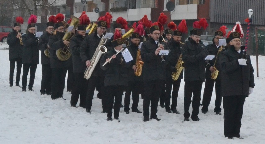 Orkiestra dęta zagrała przed Barbórką