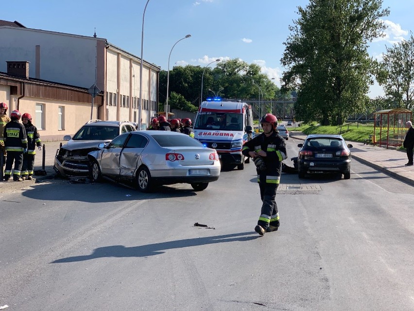 Wypadek na skrzyżowaniu ulic Wilsona i Kałuży w Przemyślu....