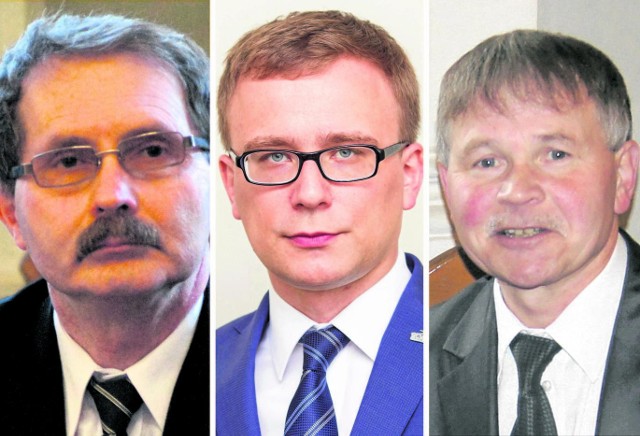 Od lewej Jacek Łabno, Grzegorz Kądzielawski i Tadeusz Gancarz - muszą teraz rozstrzygnąć: zarabiać, czy startować w wyborach?