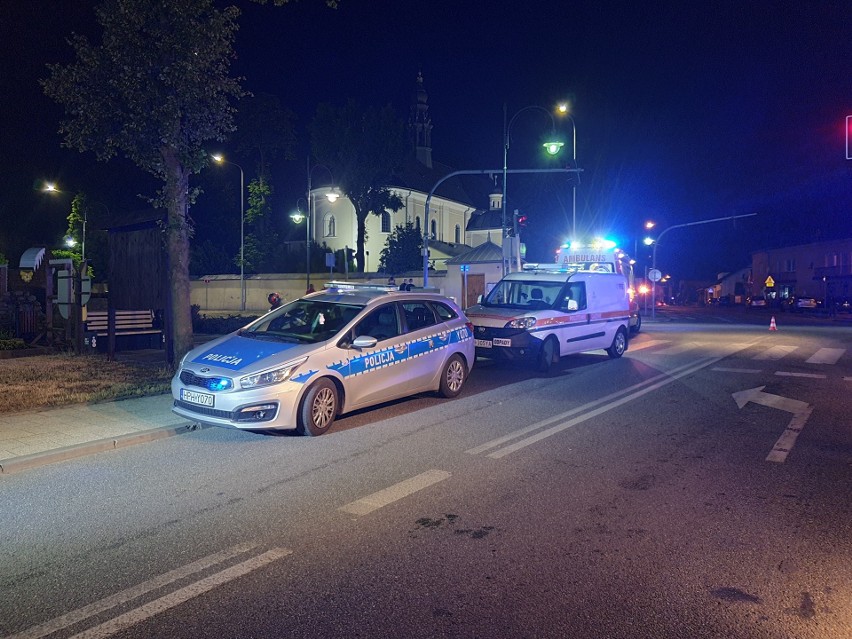 Wypadek przy ulicy Żeromskiego w Skaryszewie.