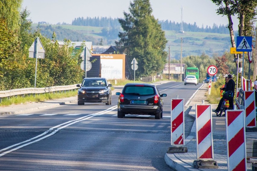 Zakopianka. Przez Poronin jedziemy już bez świateł [ZDJĘCIA]