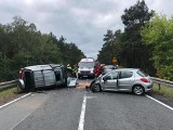 Śmiertelny wypadek w Przyłubiu na DK 10. Zderzyły się cztery samochody [ZDJĘCIA]