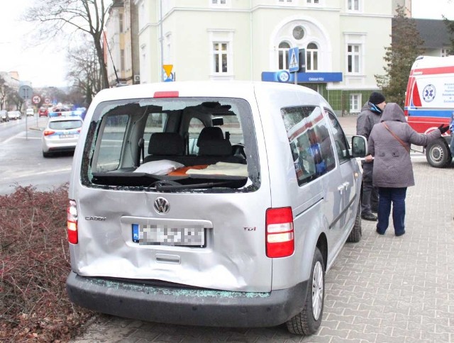 Kolizja w centrum Koszalina