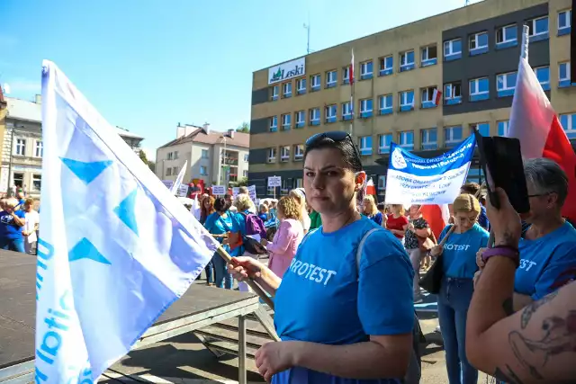 We wrześniu 2023 roku pracownicy szpitala w Lesku zamanifestowali swoje zaniepokojenie