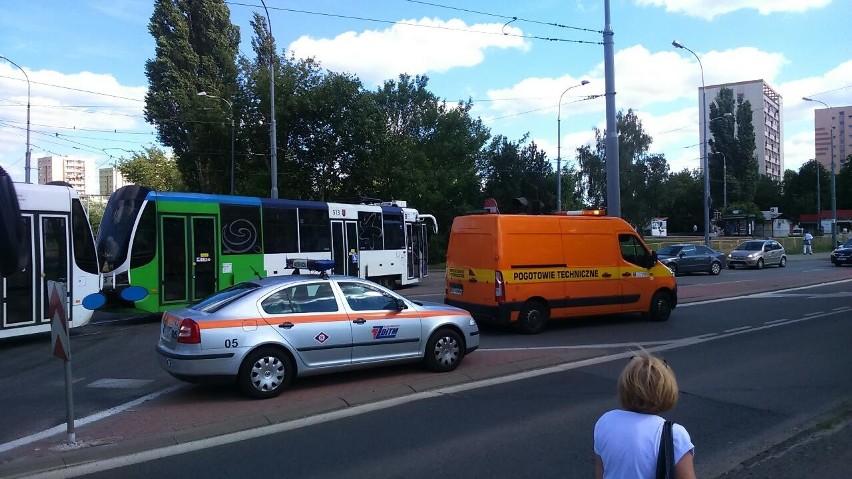 Korek tramwajowy na Pomorzanach