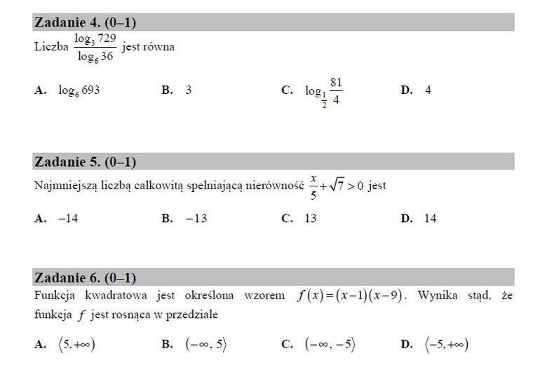 Matura poprawkowa 2017. Matematyka: Odpowiedzi, przecieki,...