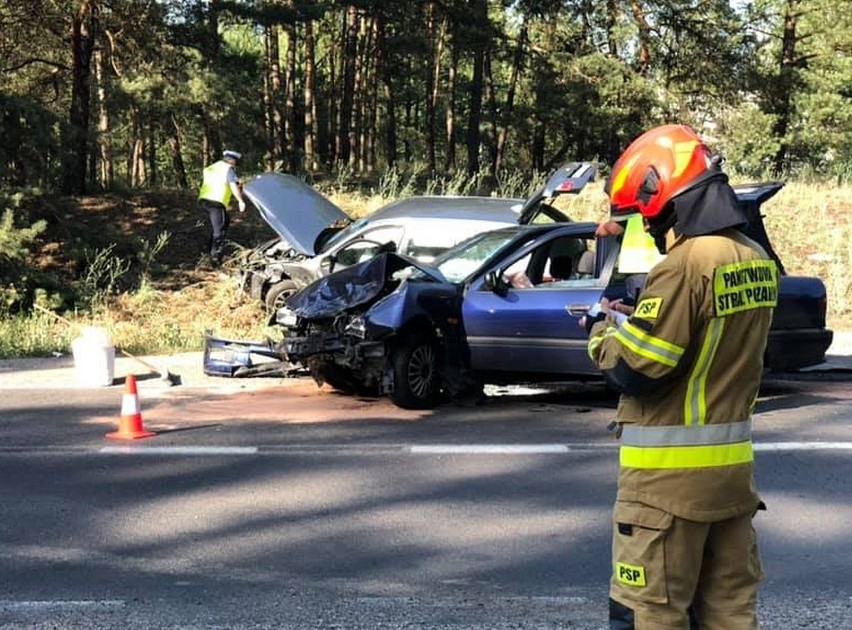 Najpierw na skrzyżowaniu ulicy Nowotoruńskiej i krajowej...