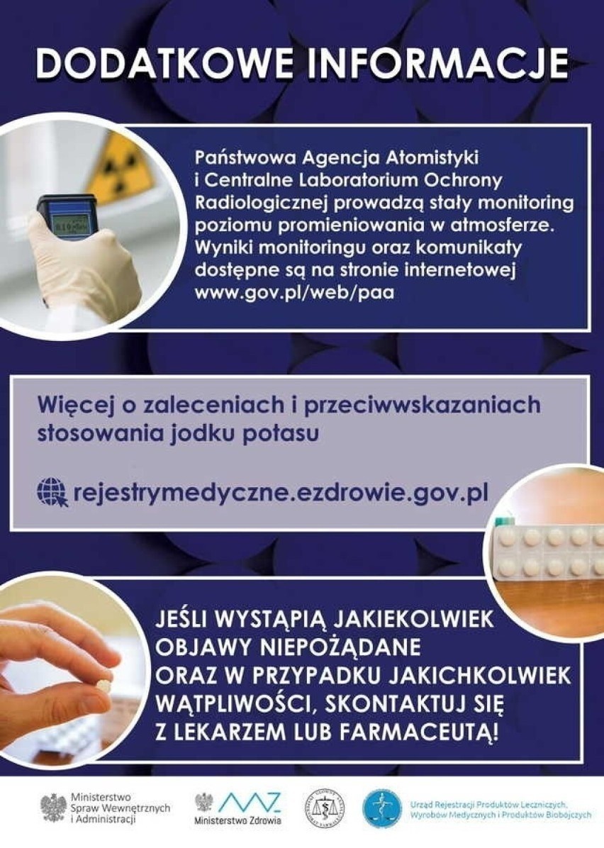 Gdzie jodek potasu będzie wydawany w powiecie ostrowieckim? Zobacz listę miejsc w poszczególnych gminach