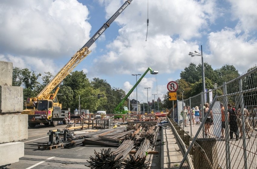 Prace budowlane na gdańskim Hucisku (13.08.2015 r.)