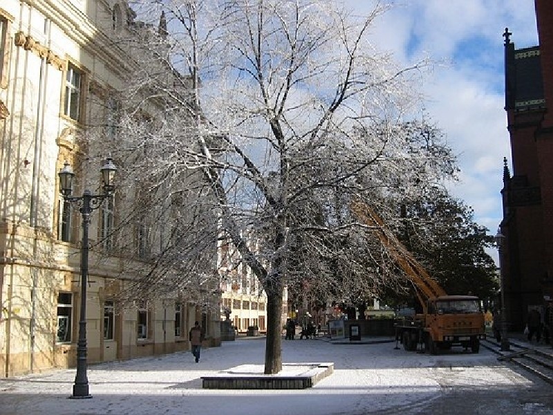 Śnieg papierowy zręcznie imitował prawdziwy w filmie „Mała...