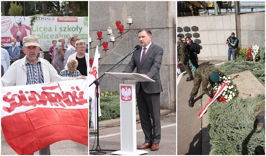 Kwiaty i przemówienia przed stocznią. Dziś 40. rocznica...