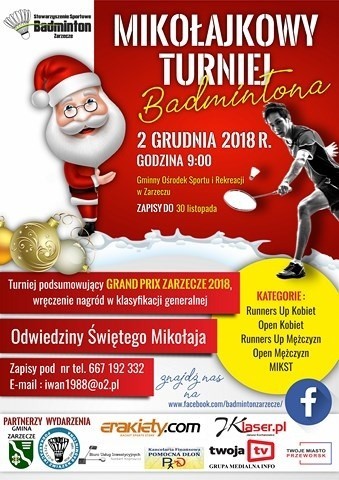 Mikołajkowy Turniej Badmintona, Grand Prix Zarzecza 2018 (n....