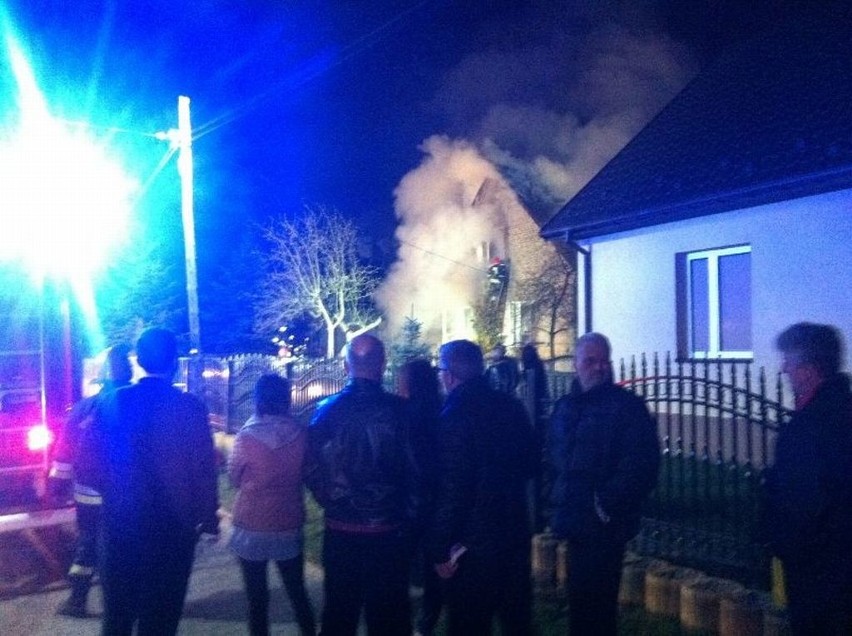 Pożar w domu na ulicy Wspólnej w Ostrowcu